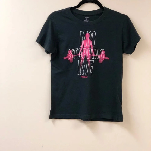 Ladies Reebok Black Tee Medium - Picture 1 of 4